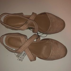 Beige Platform Espadrilles